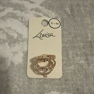 NWT Lovisa Gold‎ Ring Set